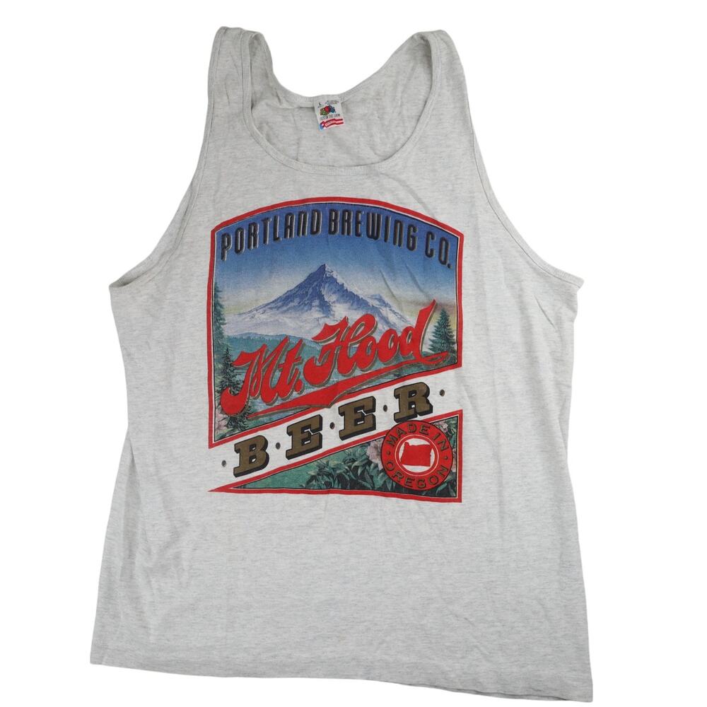 Vintage Portland Brewing Co. Mt. Hood Beer Graphic Tank Top